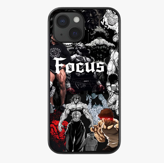 Relentless Power Focus Glass Case showing full back design in clean flat view with glossy glass finish.