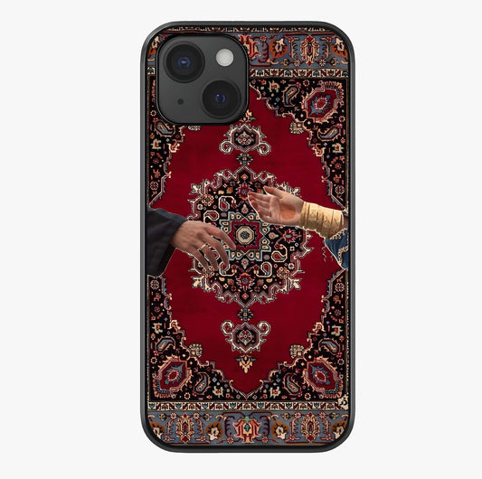 Royal Touch Reach Glass Case showing full back design in clean flat view with glossy glass finish.