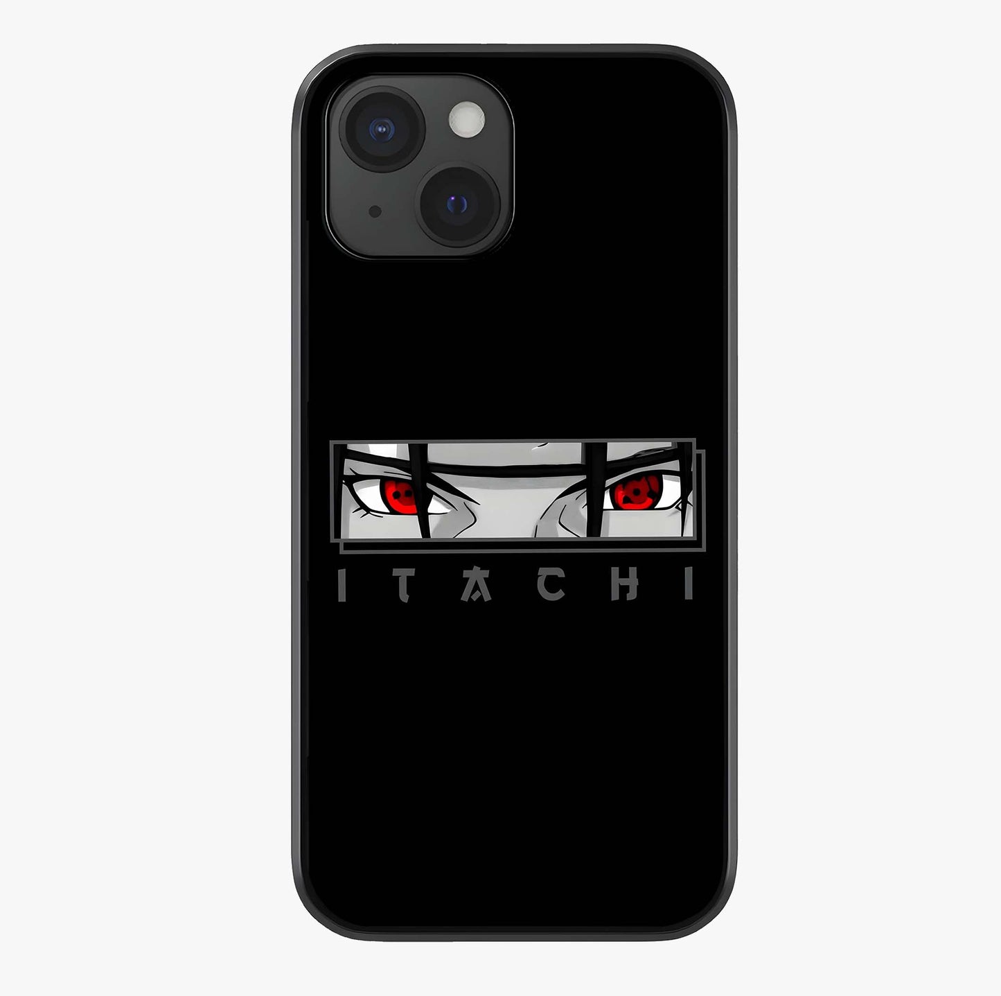 Scarlet Gaze Dominance Glass Case showing full back design in clean flat view with glossy glass finish.