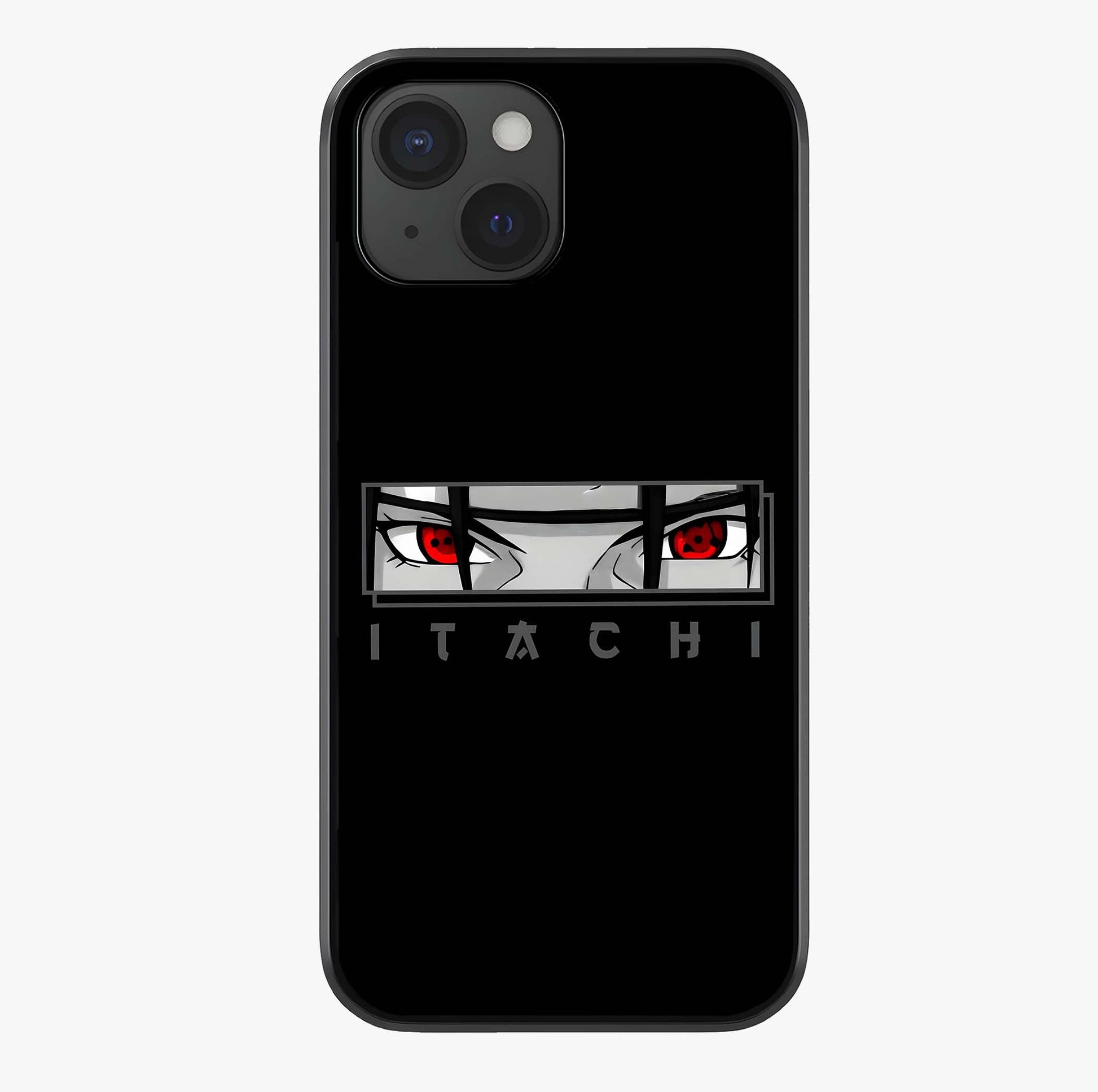 Scarlet Gaze Dominance Glass Case showing full back design in clean flat view with glossy glass finish.