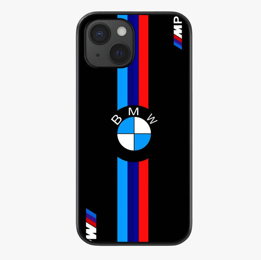 Turbo Bmw Beast Glass Case showing full back design in clean flat view with glossy glass finish.