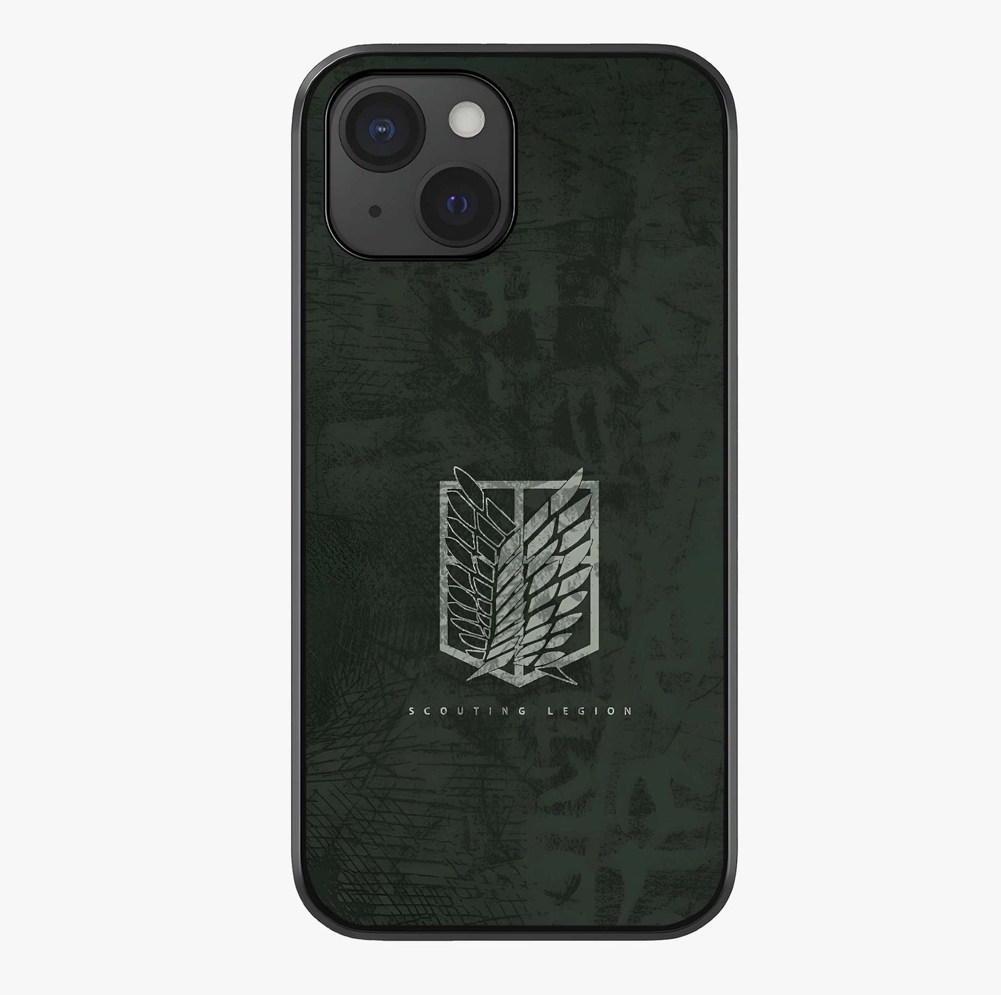 Wings Of Freedom Glass Case showing full back design in clean flat view with glossy glass finish.