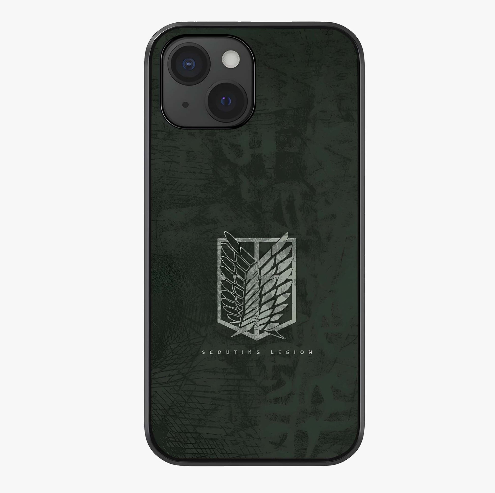 Wings Of Freedom Glass Case showing full back design in clean flat view with glossy glass finish.