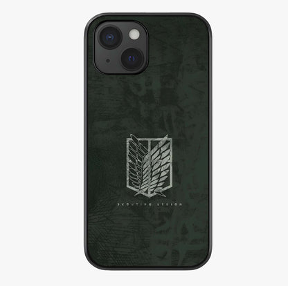 Wings Of Freedom Glass Case showing full back design in clean flat view with glossy glass finish.