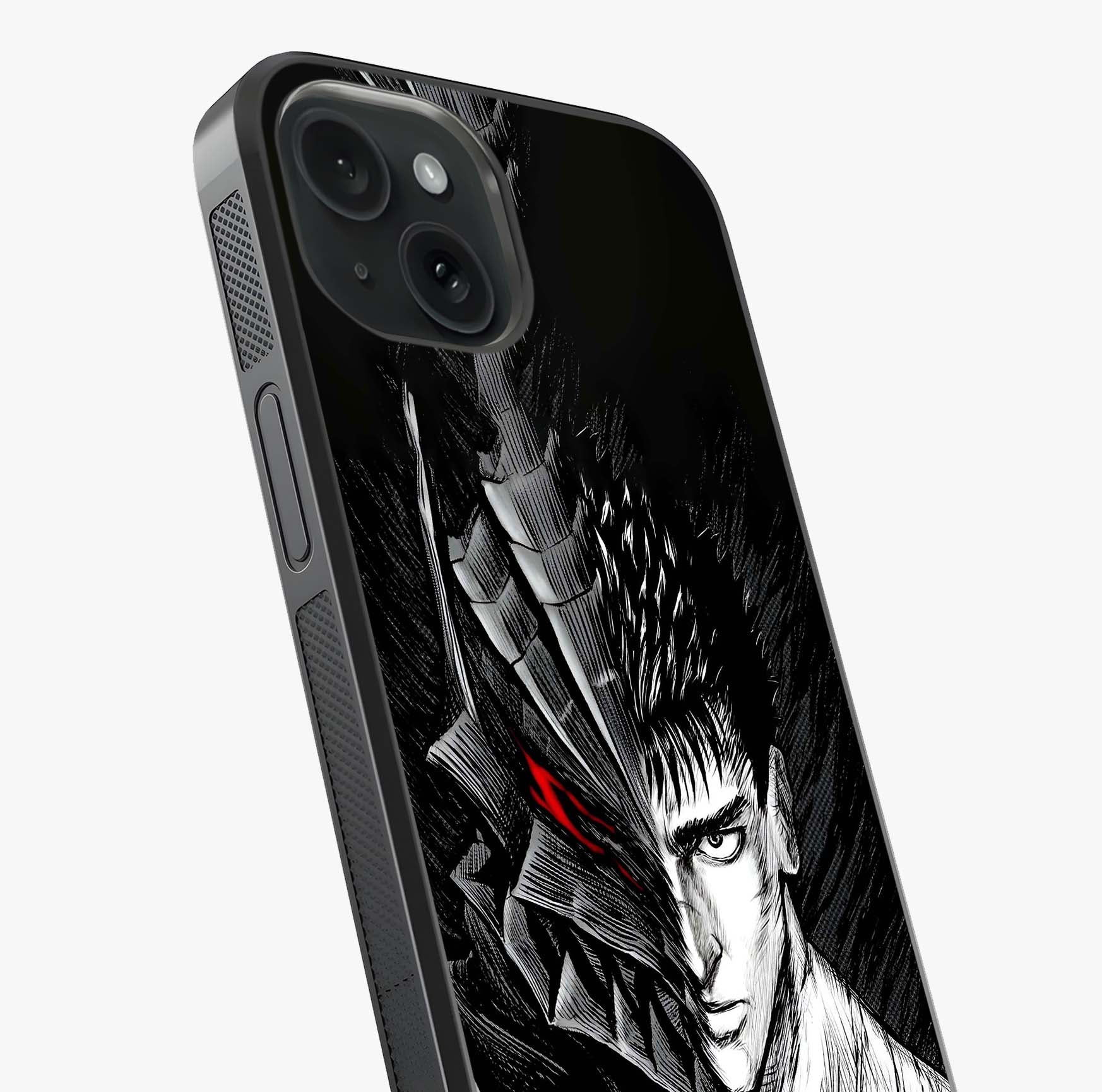 Berserker Blood Oath Glass Case captured at a warm angle highlighting gloss, texture and premium glass finish.