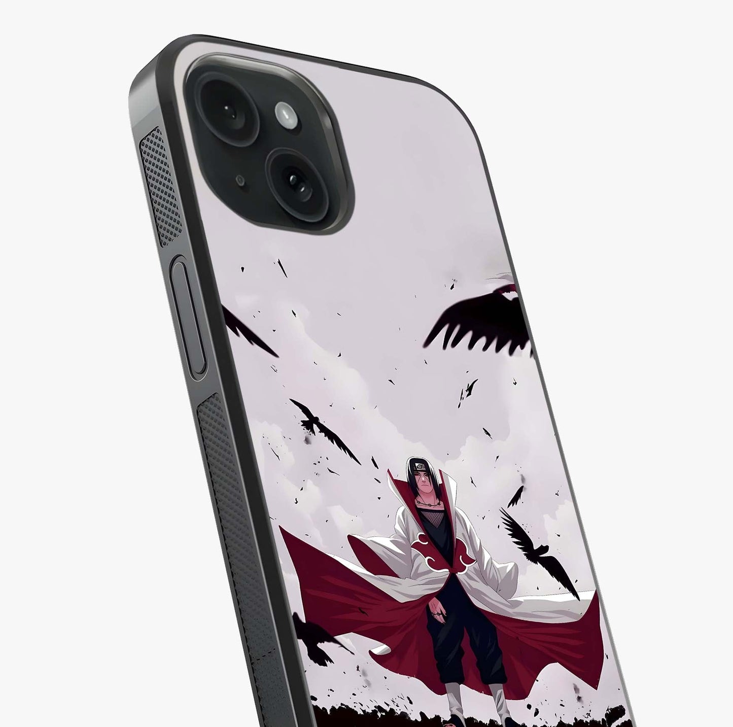 Crimson Crow Ascension Glass Case captured at a warm angle highlighting gloss, texture and premium glass finish.