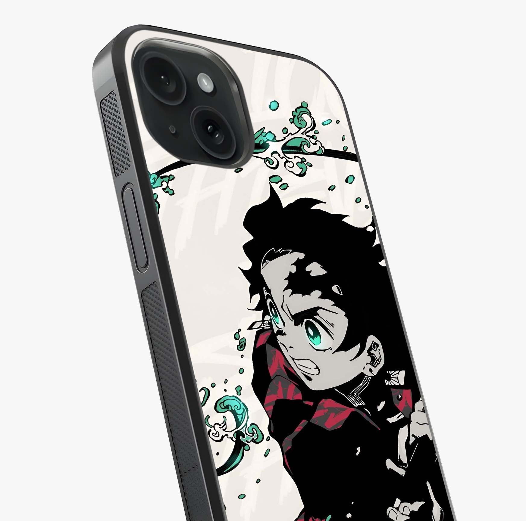 Demon Slayer Glass Case captured at a warm angle highlighting gloss, texture and premium glass finish.