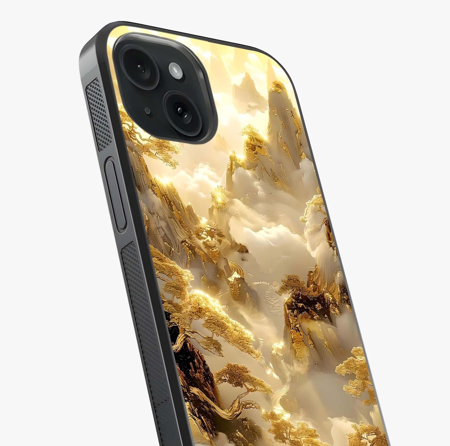 Gates Of Illumination Glass Case captured at a warm angle highlighting gloss, texture and premium glass finish.