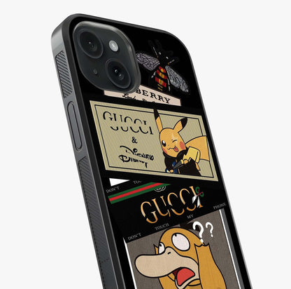 Gucci Play Mashup Glass Case captured at a warm angle highlighting gloss, texture and premium glass finish.