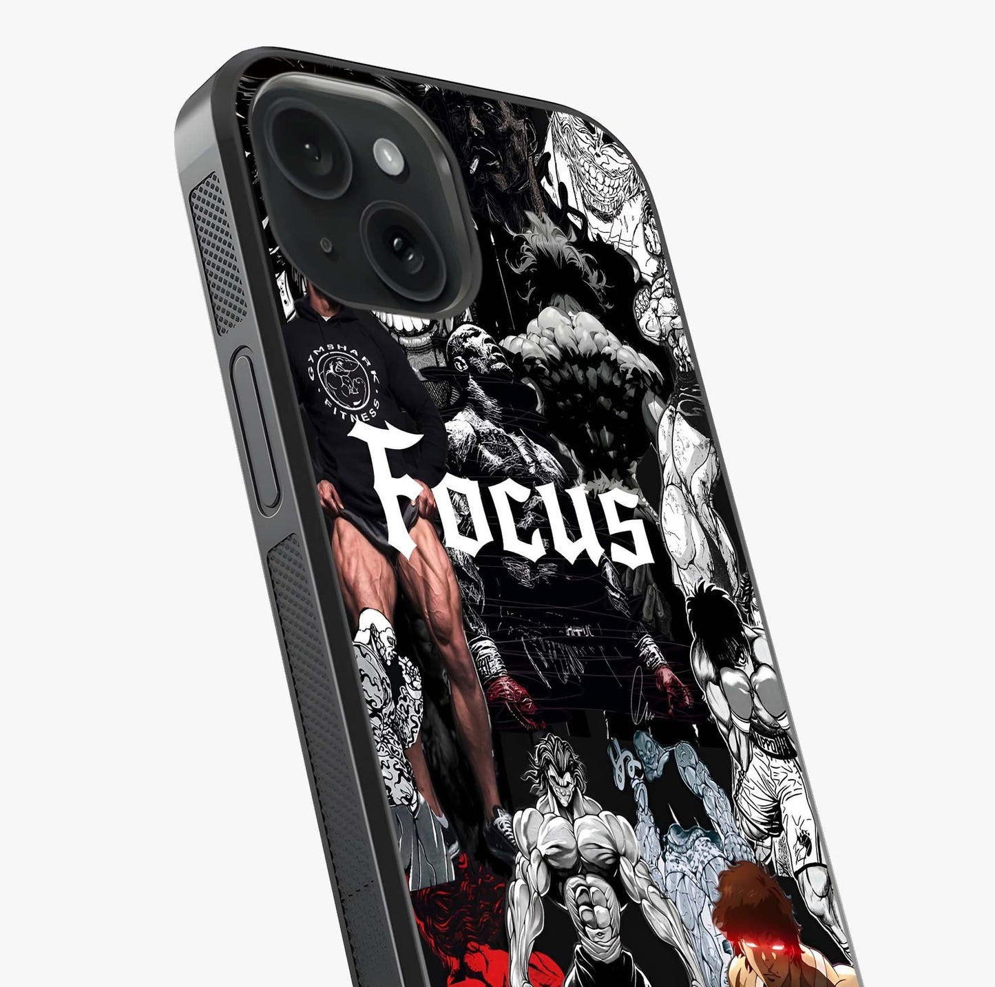 Relentless Power Focus Glass Case captured at a warm angle highlighting gloss, texture and premium glass finish.