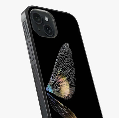 Whispers Of Wings Glass Case captured at a warm angle highlighting gloss, texture and premium glass finish.
