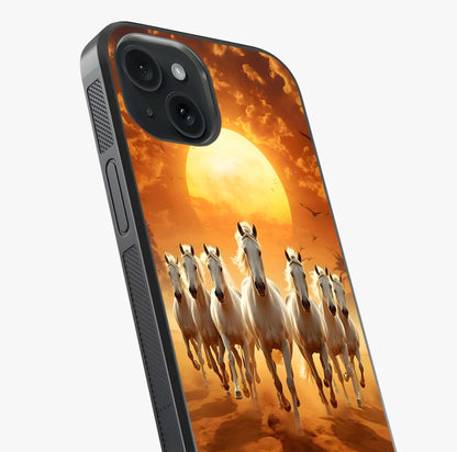 Wild Sunset Majesty Glass Case captured at a warm angle highlighting gloss, texture and premium glass finish.
