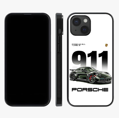 911 Turbo Dominance Glass Case displayed upright for full design visibility and premium finish.