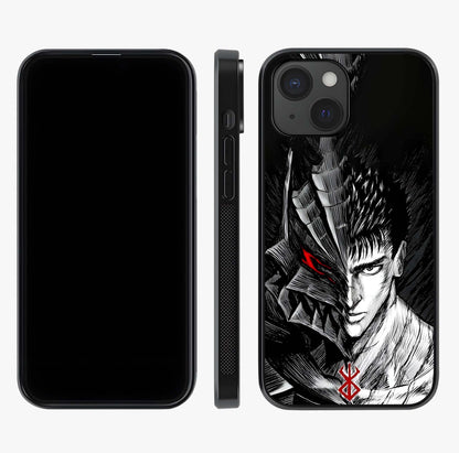 Berserker Blood Oath Glass Case displayed upright for full design visibility and premium finish.