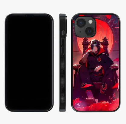 Blood Moon Sovereign Glass Case displayed upright for full design visibility and premium finish.
