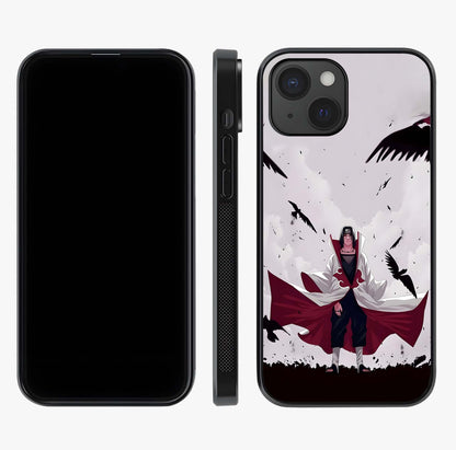 Crimson Crow Ascension Glass Case displayed upright for full design visibility and premium finish.