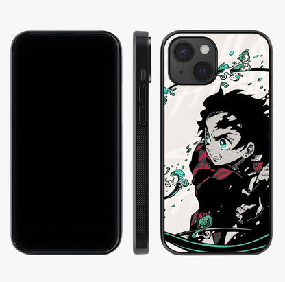 Demon Slayer Glass Case displayed upright for full design visibility and premium finish.