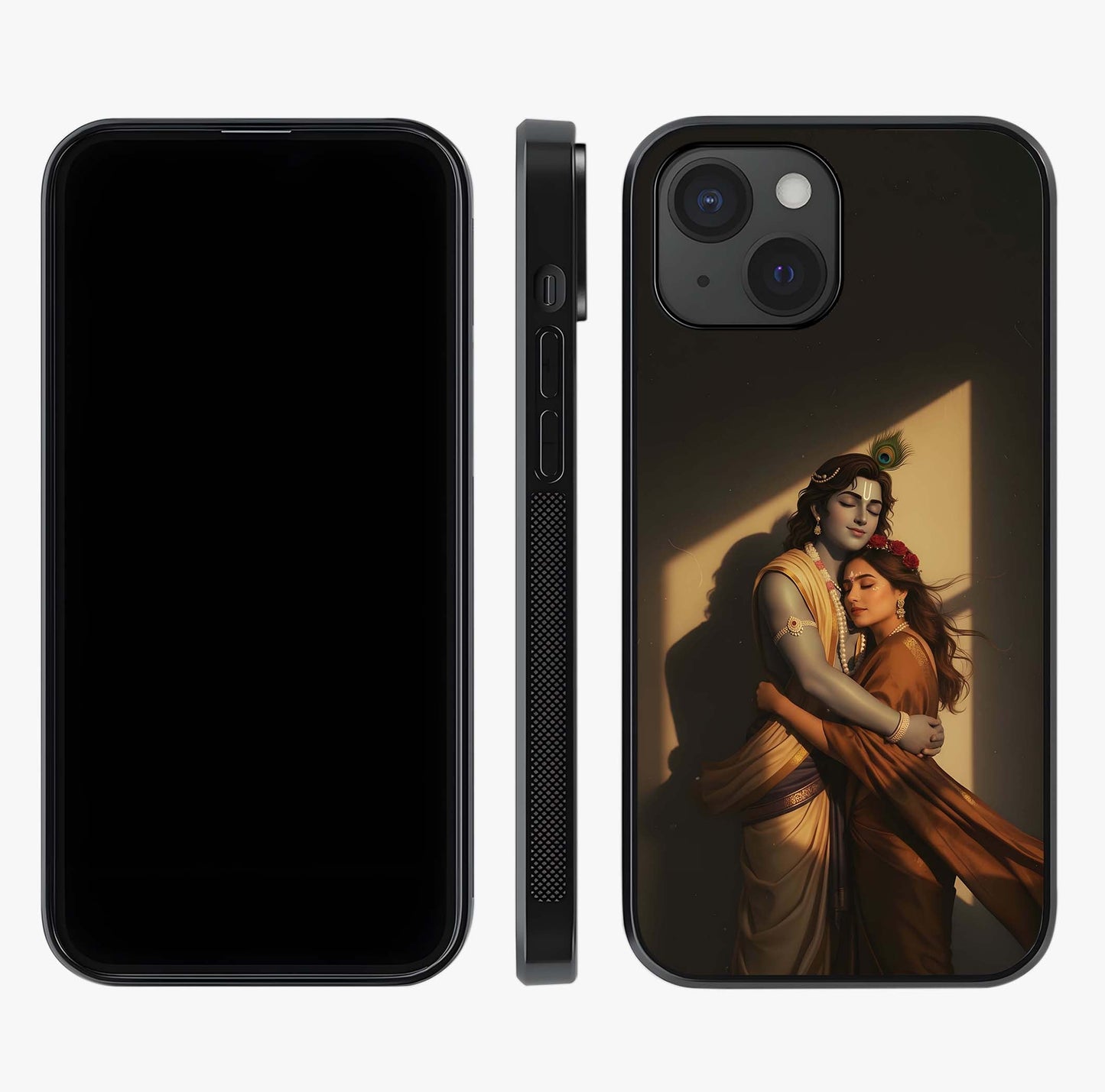 Divine Eternal Love Glass Case displayed upright for full design visibility and premium finish.