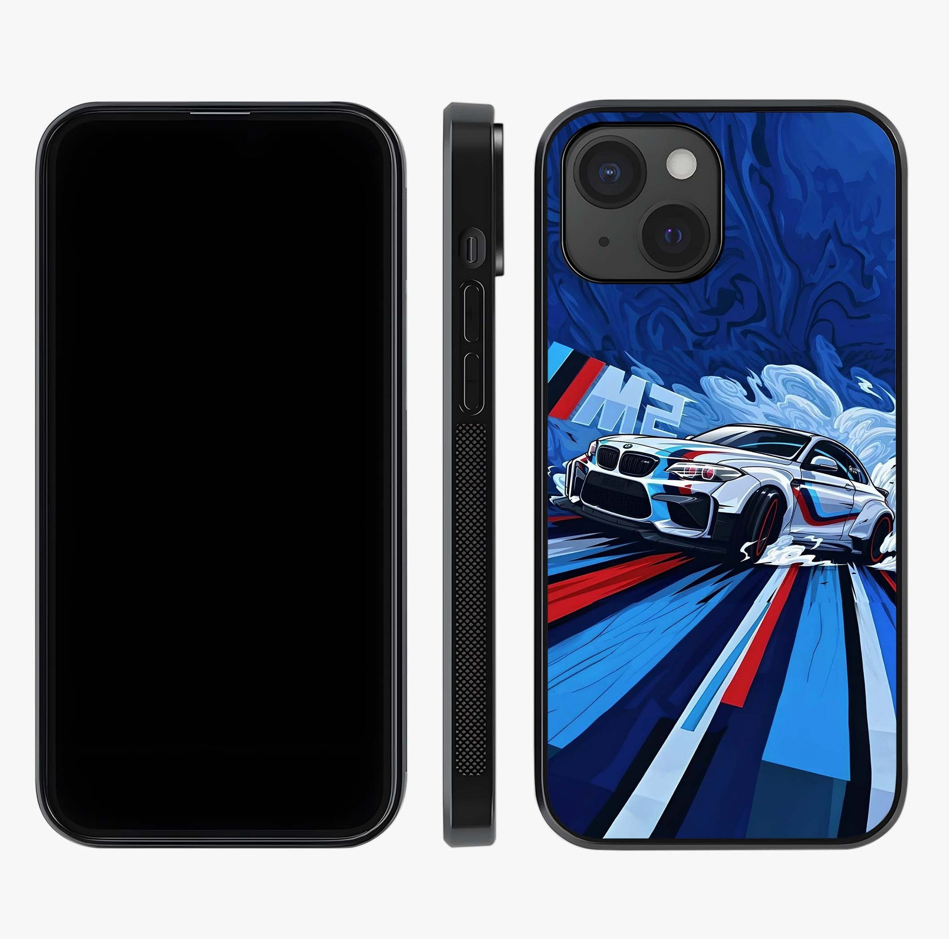 Drift Power Rush Glass Case displayed upright for full design visibility and premium finish.