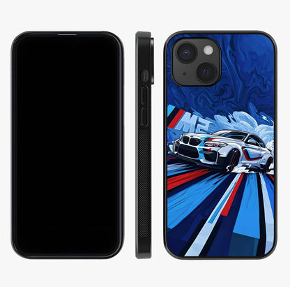 Drift Power Rush Glass Case displayed upright for full design visibility and premium finish.