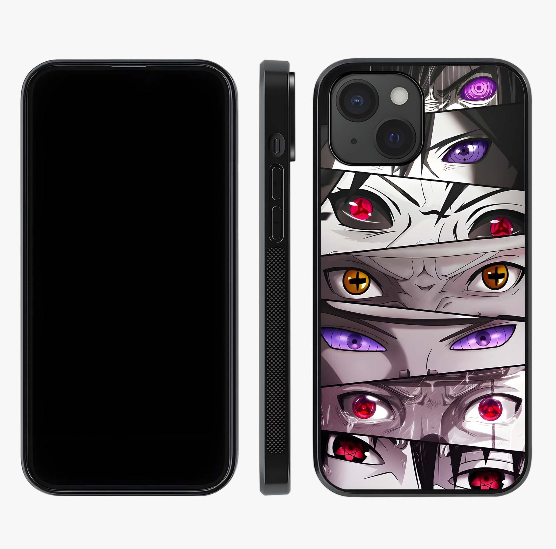Eyes Of Destiny Glass Case displayed upright for full design visibility and premium finish.