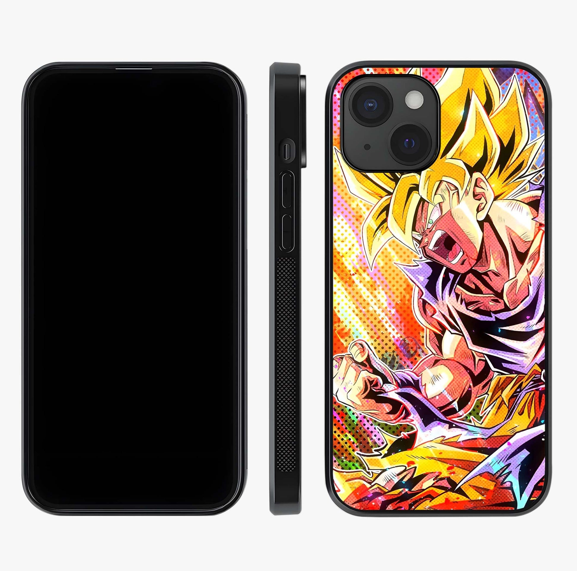 Firing Goku Glass Case displayed upright for full design visibility and premium finish.