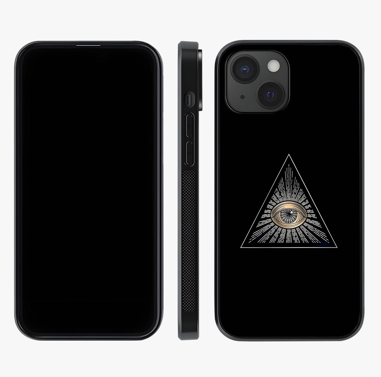 Illuminati Evil Glass Case displayed upright for full design visibility and premium finish.