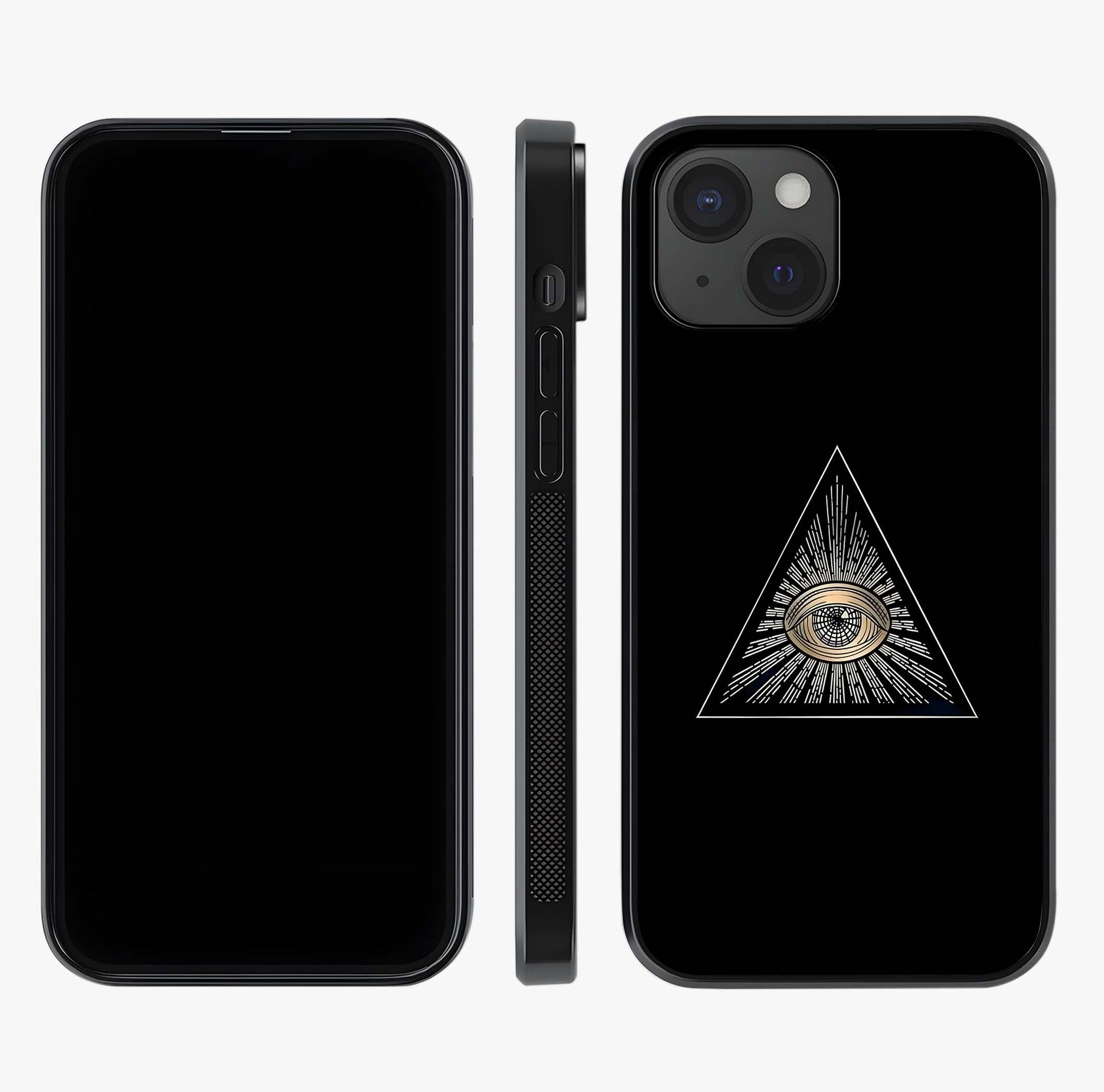 Illuminati Evil Glass Case displayed upright for full design visibility and premium finish.