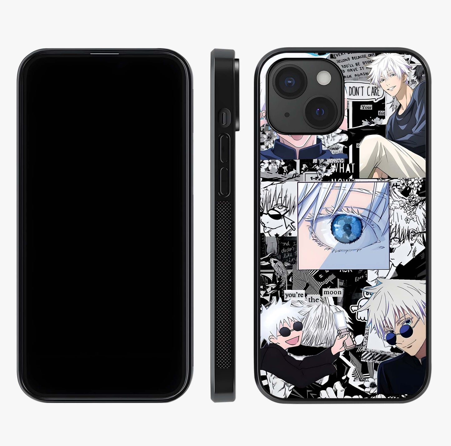 Infinity Sorcerer Chaos Glass Case displayed upright for full design visibility and premium finish.