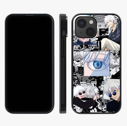 Infinity Sorcerer Chaos Glass Case displayed upright for full design visibility and premium finish.
