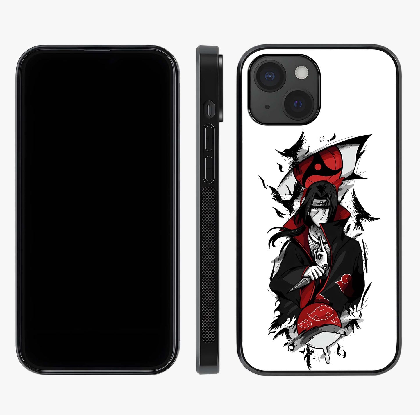 Itachi Sharingan Glass Case displayed upright for full design visibility and premium finish.