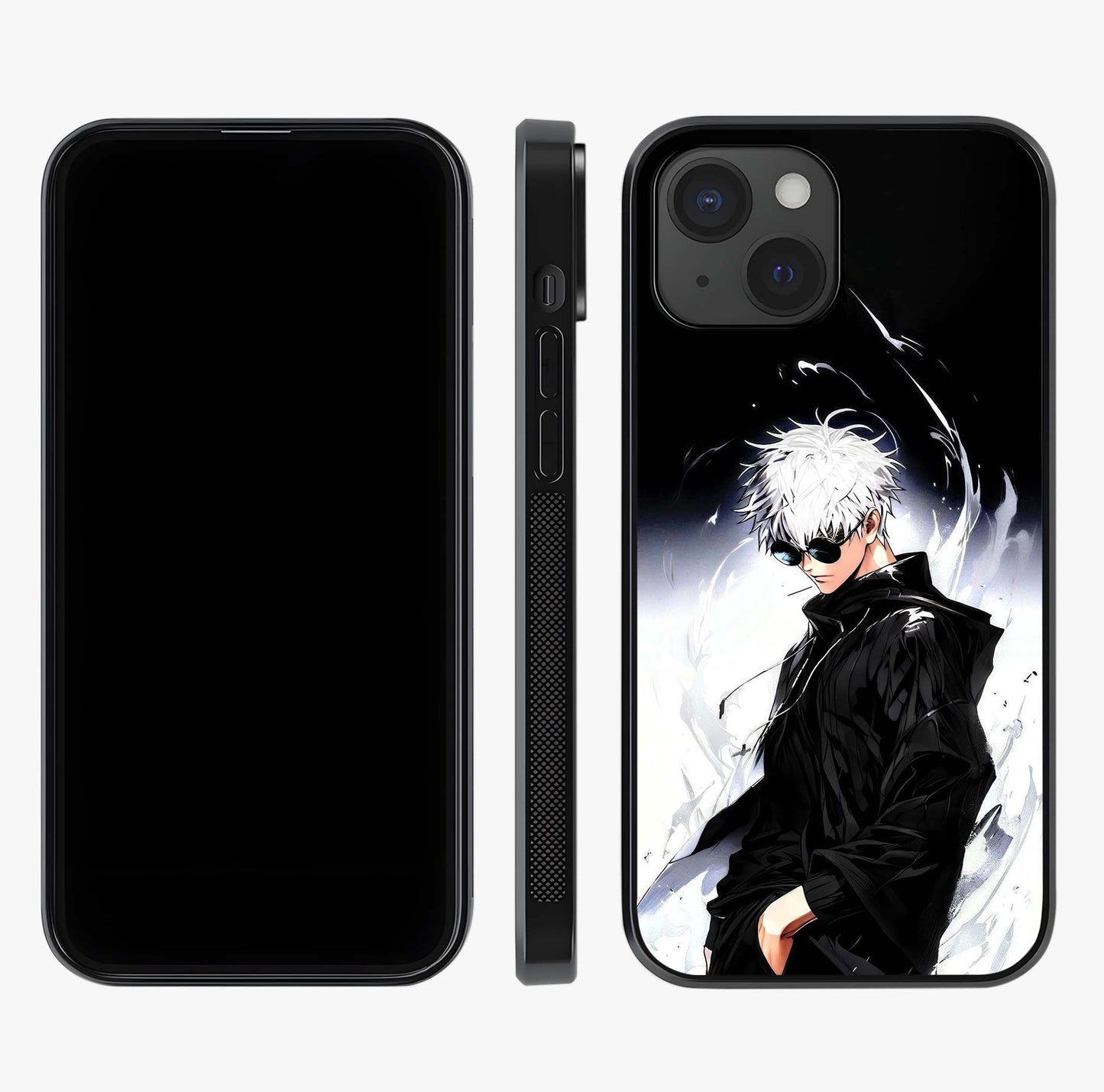 Limitless Shadow King Glass Case displayed upright for full design visibility and premium finish.