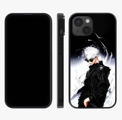 Limitless Shadow King Glass Case displayed upright for full design visibility and premium finish.