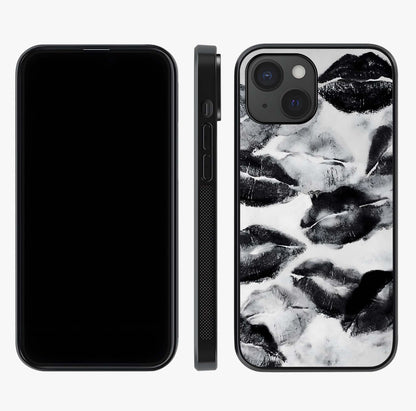 Midnight Kiss Marks Glass Case displayed upright for full design visibility and premium finish.