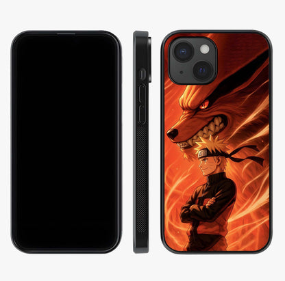 Nine Tails Legacy Glass Case displayed upright for full design visibility and premium finish.