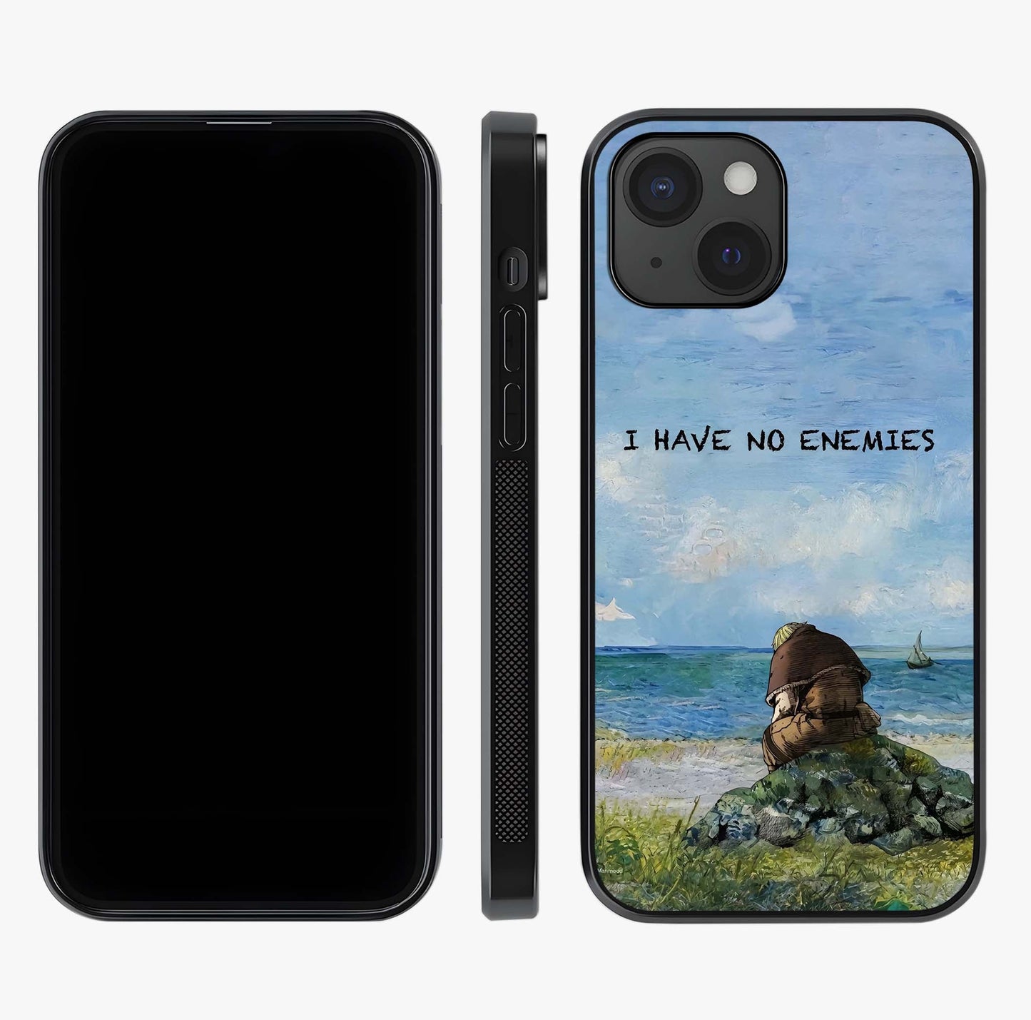 Peace Beyond War Glass Case displayed upright for full design visibility and premium finish.