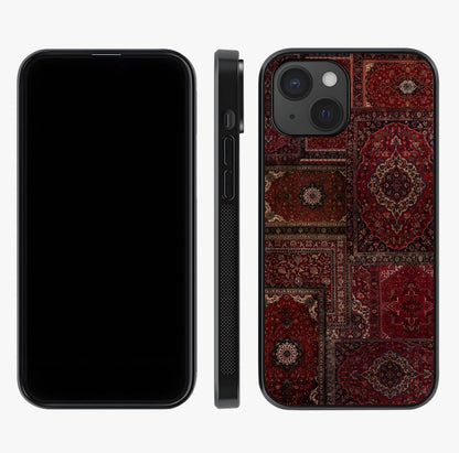 Persian Velvet Tale Glass Case displayed upright for full design visibility and premium finish.