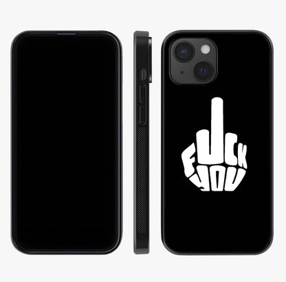 Rebel Mode On Glass Case displayed upright for full design visibility and premium finish.