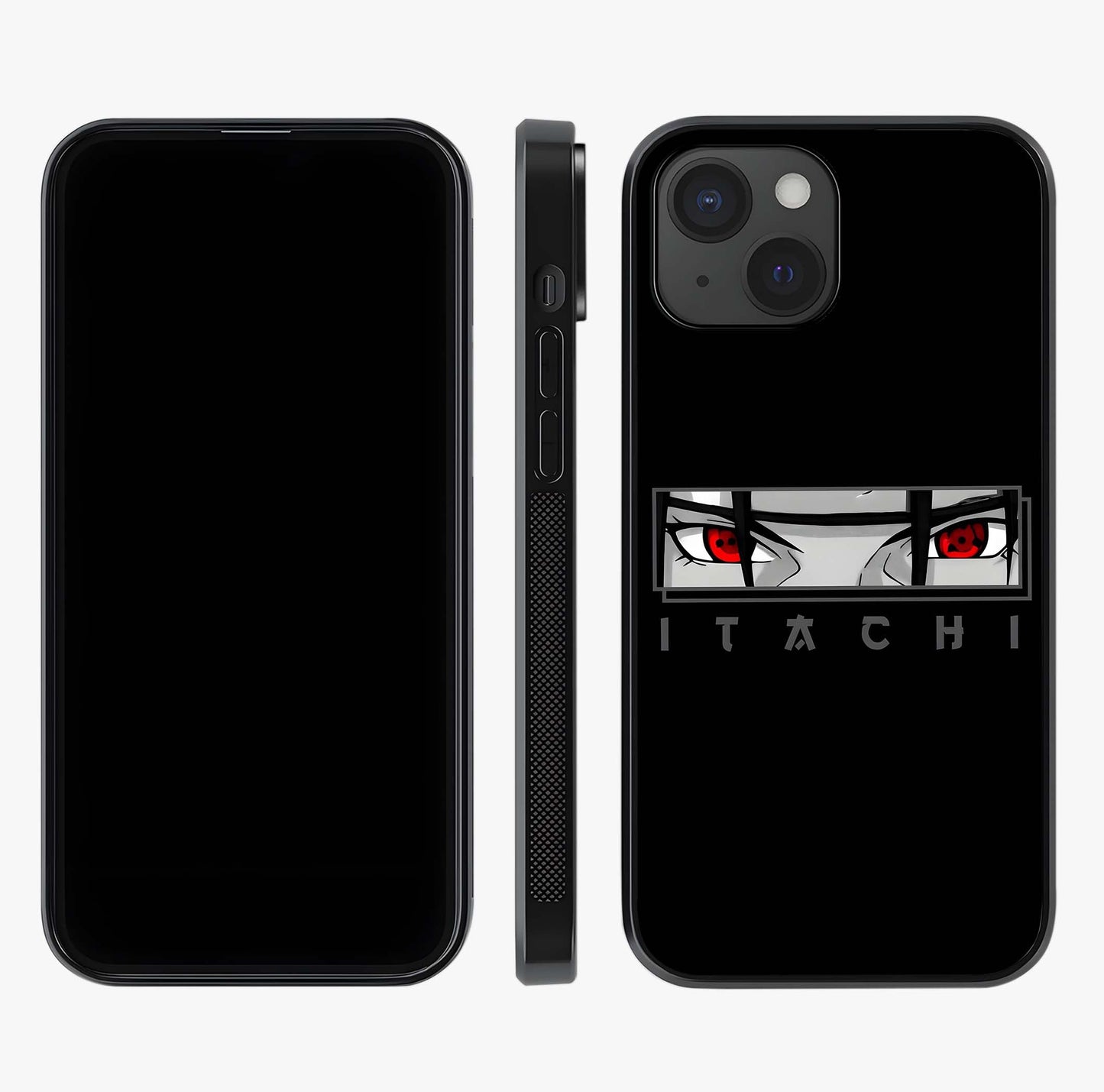 Scarlet Gaze Dominance Glass Case displayed upright for full design visibility and premium finish.