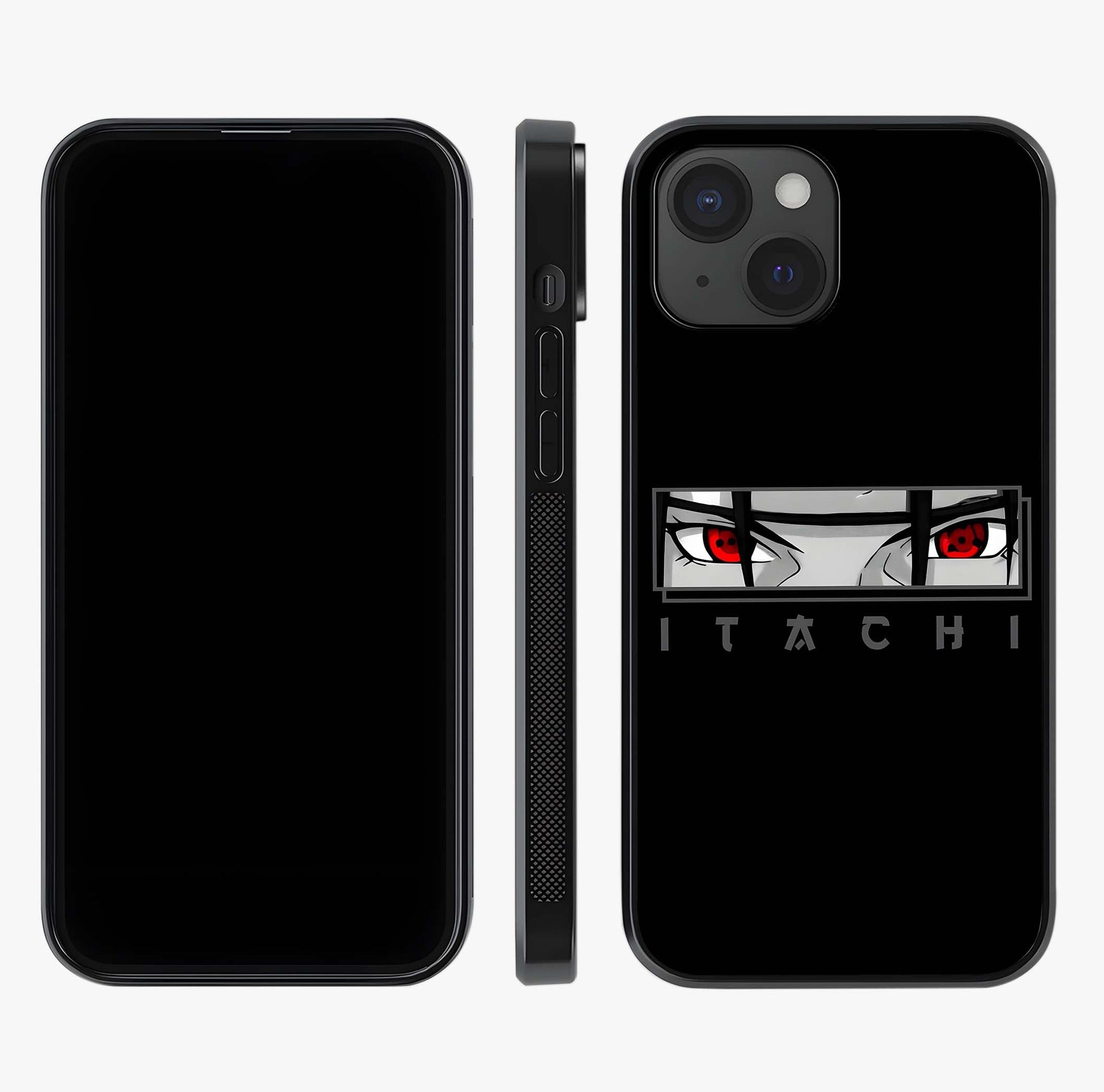 Scarlet Gaze Dominance Glass Case displayed upright for full design visibility and premium finish.