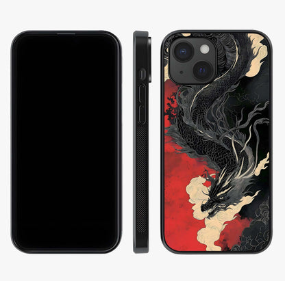 Shadow Dragon Fury Glass Case displayed upright for full design visibility and premium finish.