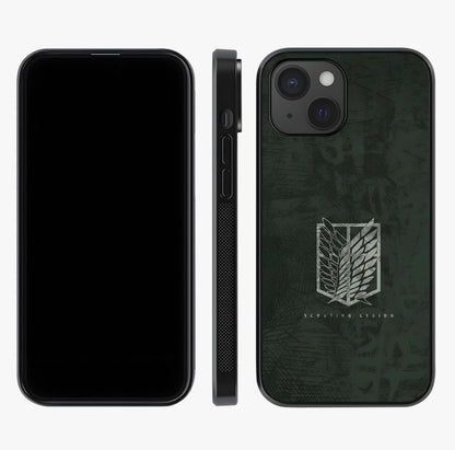 Wings Of Freedom Glass Case displayed upright for full design visibility and premium finish.