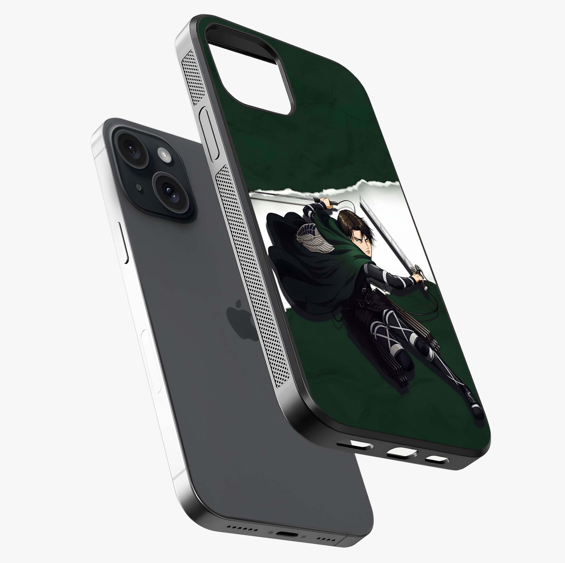 Emerald War Vanguard Glass Case laid diagonally highlighting side profile, edges and glossy glass shine.