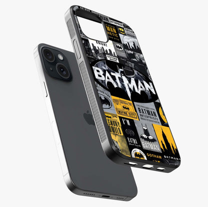 Knight Gotham Rise Glass Case laid diagonally highlighting side profile, edges and glossy glass shine.