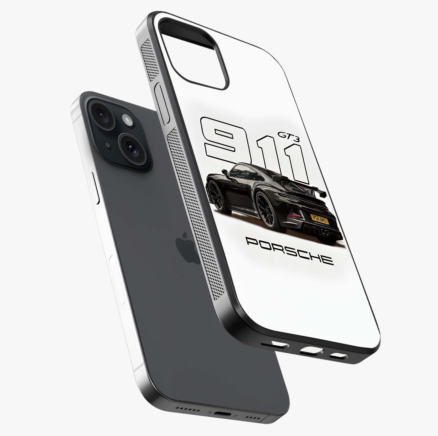 Turbo Legacy Icon Glass Case laid diagonally highlighting side profile, edges and glossy glass shine.
