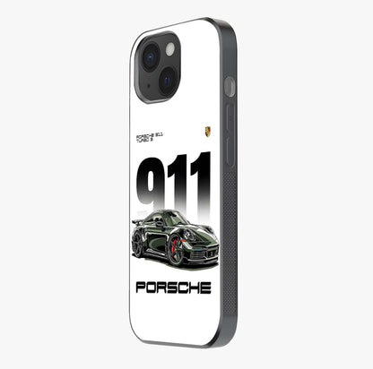 911 Turbo Dominance Glass Case photographed in natural light showing reflective finish and design depth.