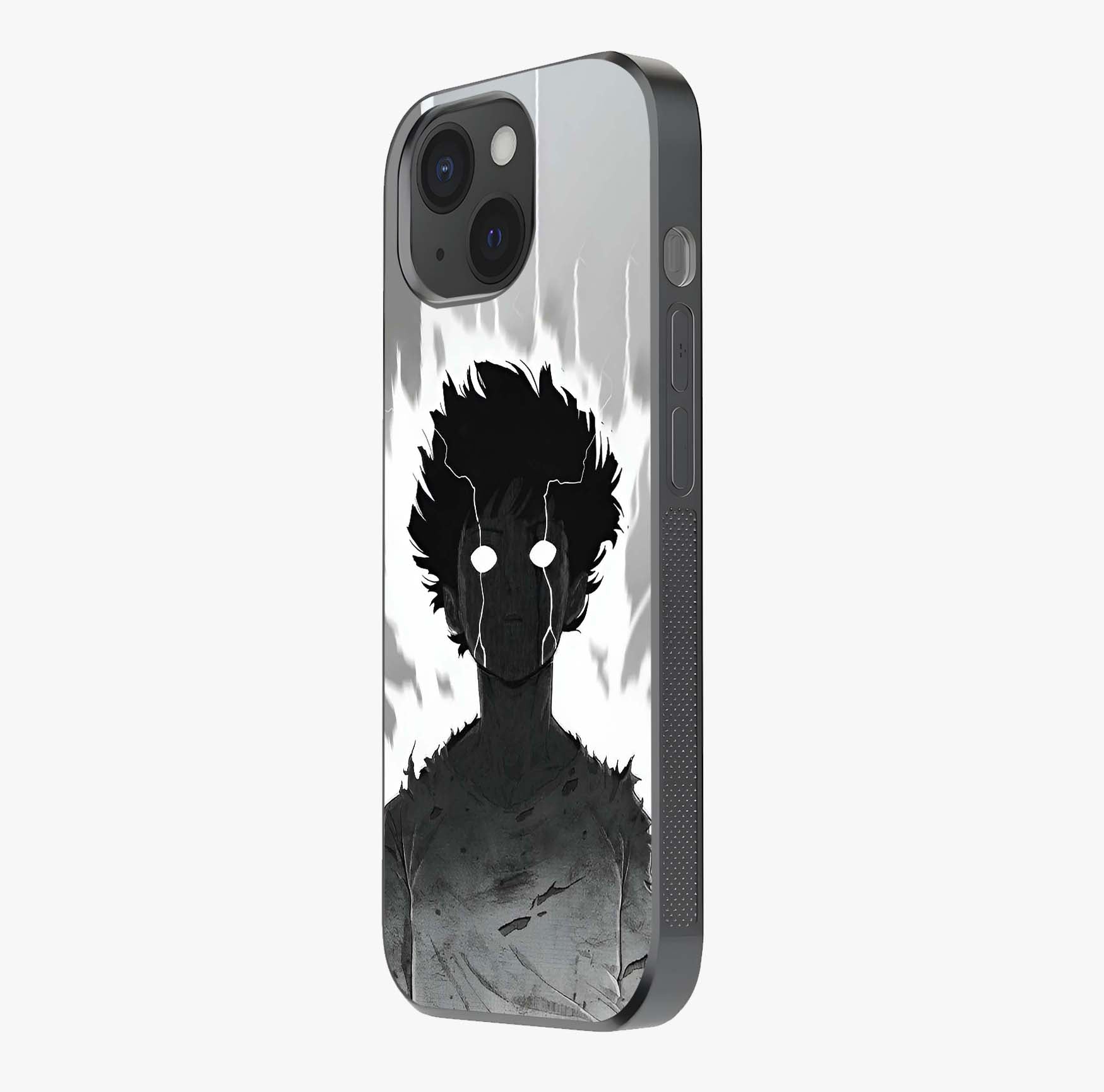 Awakened Inner Rage Glass Case photographed in natural light showing reflective finish and design depth.
