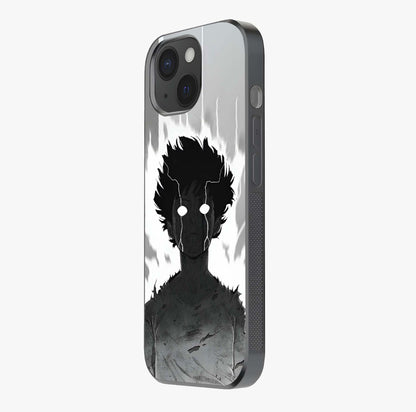 Awakened Inner Rage Glass Case photographed in natural light showing reflective finish and design depth.