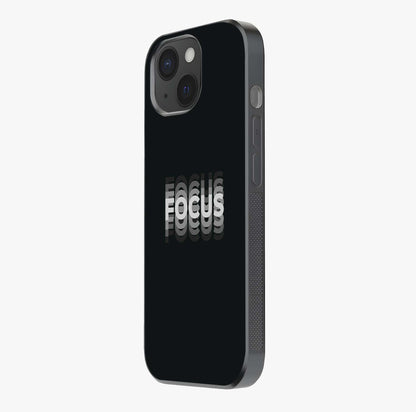 Focus Mode On Glass Case photographed in natural light showing reflective finish and design depth.