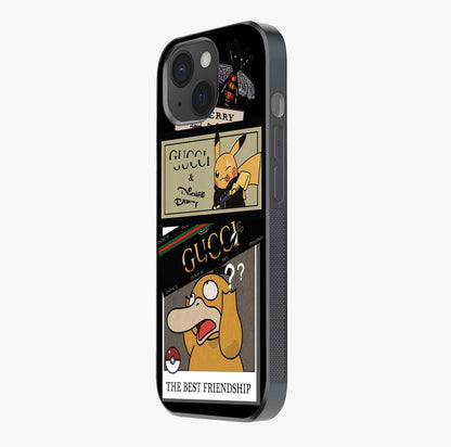 Gucci Play Mashup Glass Case photographed in natural light showing reflective finish and design depth.